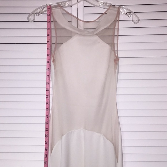 Sexy maxi dress/gown with mesh back w/ high splits - Picture 6 of 8